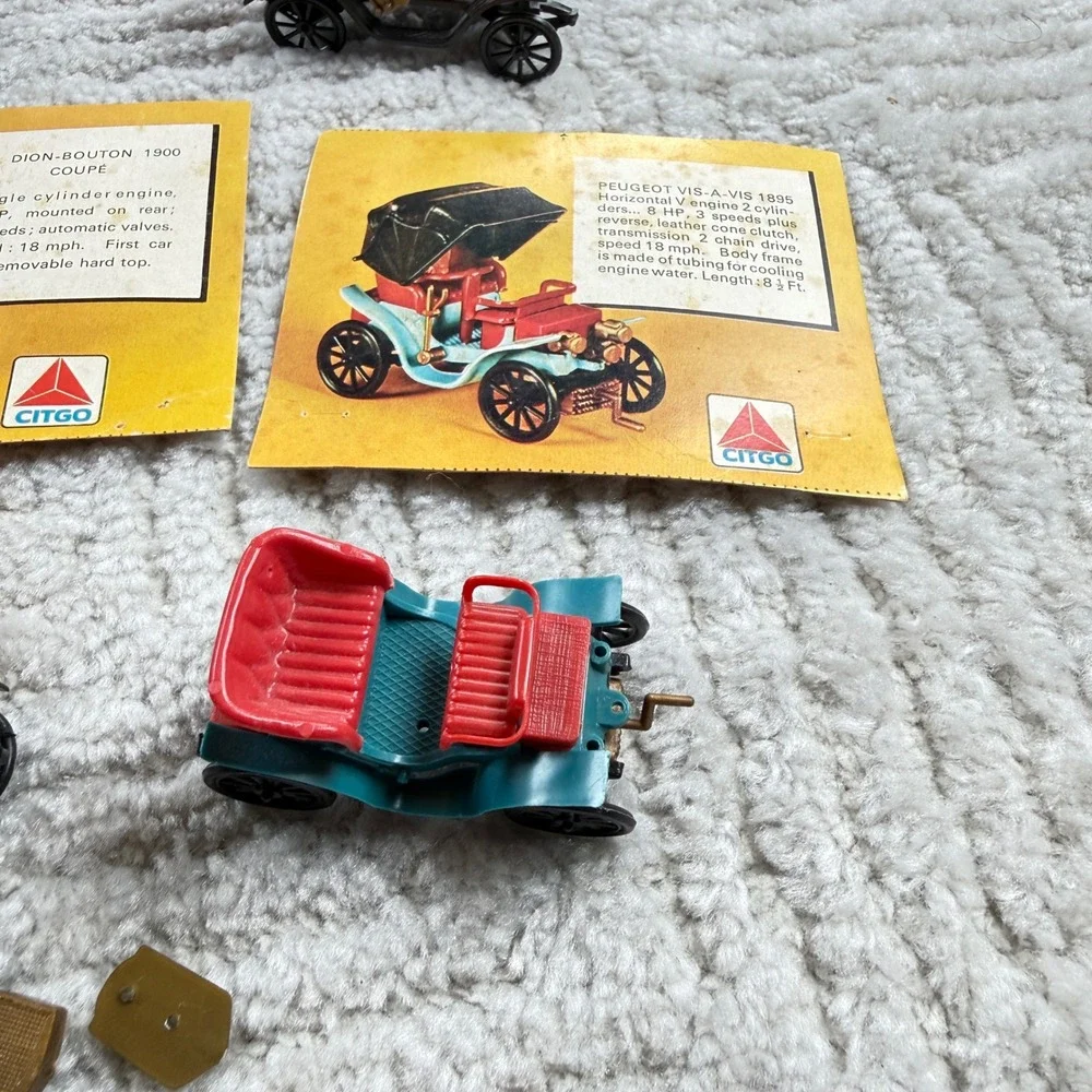 Citgo Classic Car Collection Vintage Toy Models Set of 10 with Info Cards Multi